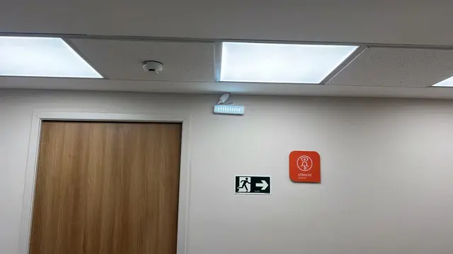 Corredor de acesso com climatização revisada