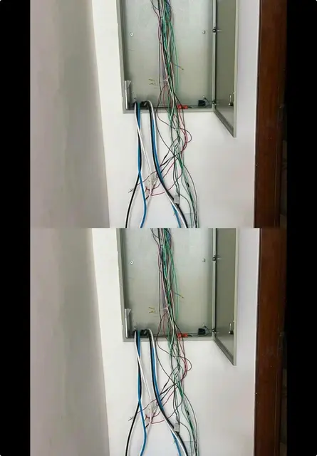 Fiação identificada após retrofit do quadro