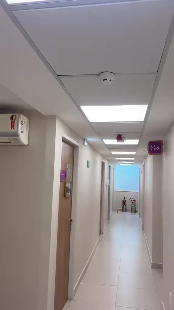 Corredor de circulação sinalizado