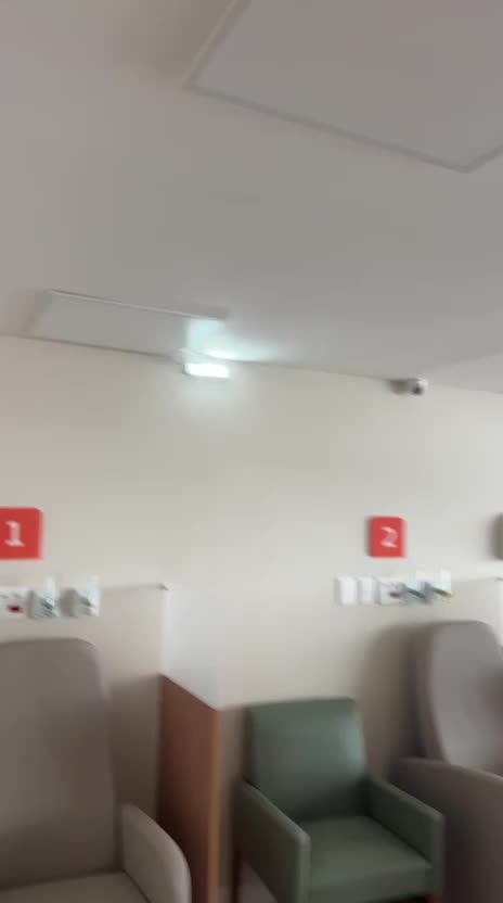 Área de recepção após manutenção predial